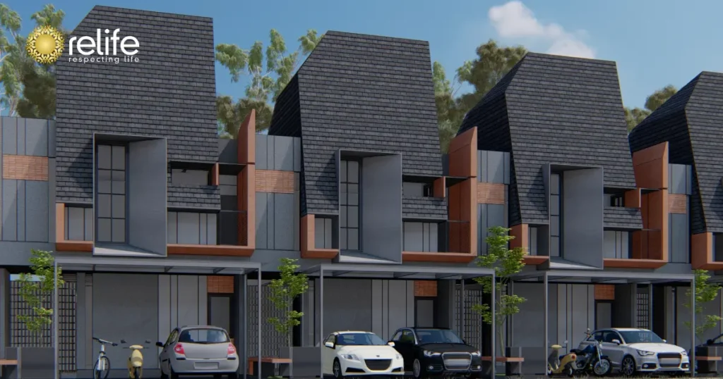 Konsep Neo Tropical Townhouse Perumahan TanaVila Pamulang